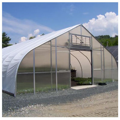 Polycarbonate Tunnel Greenhouses With Climate Control Galvanized Steel Frame