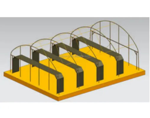 Span Width 9.6m 10.8m 12m Tunnel Greenhouse For Agriculture