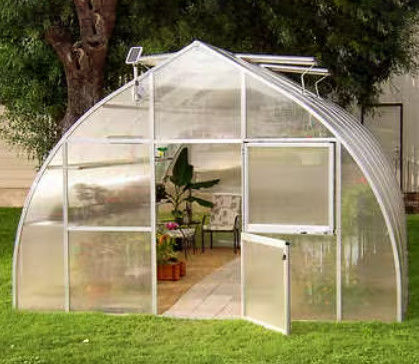 3*6*2m Aluminum Polycarbonate Sheet Greenhouse Single Span