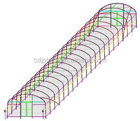 Sides Ventilation Plastic Tomato Greenhouse Resists Corrosion