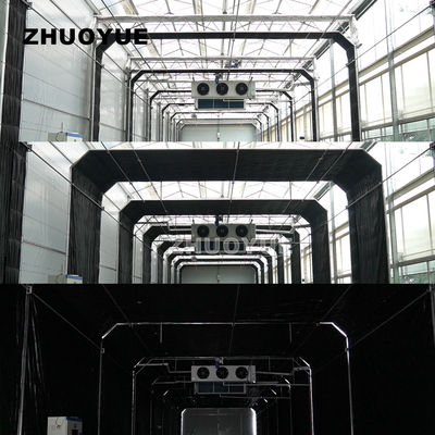 Automatic Humidity Control Agricultural Glass Greenhouse Blackout System OEM ODM