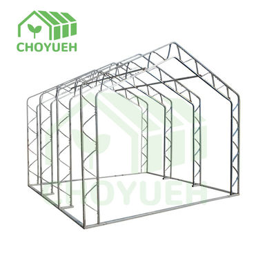 Aluminum Green Greenhouse Environment with Wind Protection Gable Roof and Window Easy Assembly Green