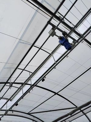 Double Layer PE Film Multi Span Film Greenhouse With Hydroponic System