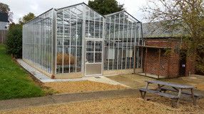 Highly Protective Glass Greenhouse With UV Protection