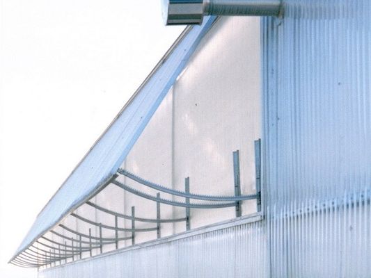 Multi Span Plastic Film Greenhouse 10X30m With Zinc Coating Frame